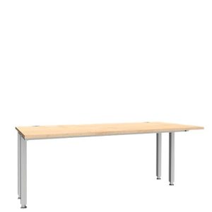 Schäfer Shop Genius Schreibtisch MODENA FLEX, 4-Fuß-Quadratrohr, verkürzte Seitenteile, B 1800 mm, ahorn Schäfer Shop Genius Schreibtisch MODENA FLEX, 4-Fuß-Quadratrohr, verkürzte Seitenteile, B 1800 mm, ahorn