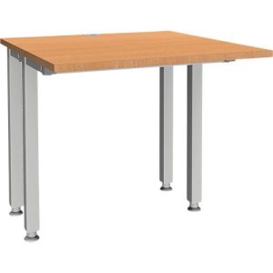 Schäfer Shop Genius Schreibtisch MODENA FLEX, 4-Fuß-Quadratrohr, verkürzte Seitenteile, B 800 mm, buche Schäfer Shop Genius Schreibtisch MODENA FLEX, 4-Fuß-Quadratrohr, verkürzte Seitenteile, B 800 mm, buche