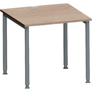 Schäfer Shop Genius Schreibtisch MODENA FLEX, 4-Fuß-Rundrohr, B 800 x T 800 mm, Eiche/anthrazit Schäfer Shop Genius Schreibtisch MODENA FLEX, 4-Fuß-Rundrohr, B 800 x T 800 mm, Eiche/anthrazit