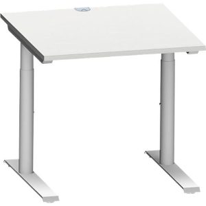 Schäfer Shop Genius Schreibtisch MODENA FLEX, 800 x 800 mm, lichtgrau Schäfer Shop Genius Schreibtisch MODENA FLEX, 800 x 800 mm, lichtgrau