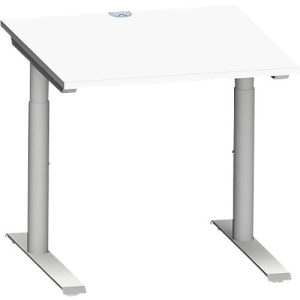 Schäfer Shop Genius Schreibtisch MODENA FLEX, 800 x 800 mm, weiß
