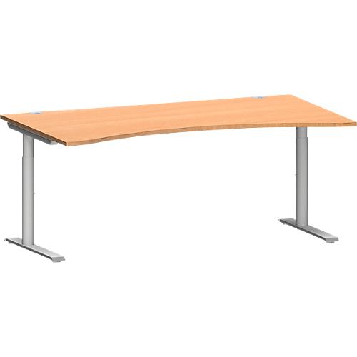 Schäfer Shop Genius Schreibtisch MODENA FLEX, mit Cockpitplatte, Buche