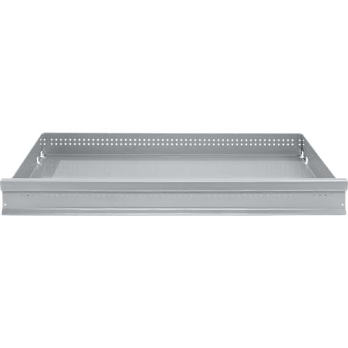 Schäfer Shop Genius Schublade FS, Stahl, B 1281 x T 492 x H 100 mm, Weißalu, bis 50 kg