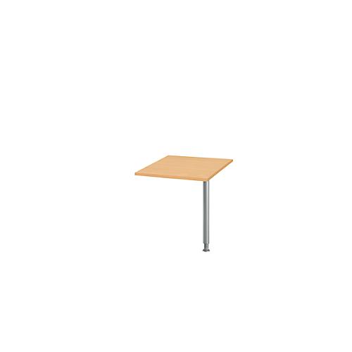 Schäfer Shop Genius Verkettungsplatte, B 800 x T 800 mm, Buche/weißalu