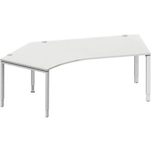 Schäfer Shop Genius Winkelschreibtisch MODENA FLEX 135°, Ansatz links, B 2165 mm, lichtgrau Schäfer Shop Genius Winkelschreibtisch MODENA FLEX 135°, Ansatz links, B 2165 mm, lichtgrau