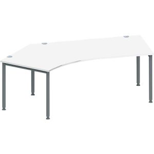 Schäfer Shop Genius Winkelschreibtisch MODENA FLEX 135°, Ansatz links, weiß/anthrazit Schäfer Shop Genius Winkelschreibtisch MODENA FLEX 135°, Ansatz links, weiß/anthrazit