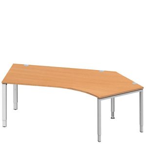 Schäfer Shop Genius Winkelschreibtisch MODENA FLEX 135°, Ansatz rechts, B 2165 mm, Buche Schäfer Shop Genius Winkelschreibtisch MODENA FLEX 135°, Ansatz rechts, B 2165 mm, Buche