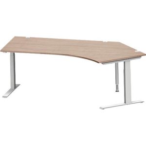 Schäfer Shop Genius Winkelschreibtisch MODENA FLEX 135°, Ansatz rechts, C-Fuß-Rechteckrohr, B 2165 mm, Eiche-Dekor Schäfer Shop Genius Winkelschreibtisch MODENA FLEX 135°, Ansatz rechts, C-Fuß-Rechteckrohr, B 2165 mm, Eiche-Dekor