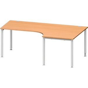 Schäfer Shop Genius Winkelschreibtisch MODENA FLEX 90°, Ansatz rechts, B 2000 mm, Buche Schäfer Shop Genius Winkelschreibtisch MODENA FLEX 90°, Ansatz rechts, B 2000 mm, Buche