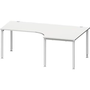 Schäfer Shop Genius Winkelschreibtisch MODENA FLEX 90°, Ansatz rechts, B 2000 mm, lichtgrau Schäfer Shop Genius Winkelschreibtisch MODENA FLEX 90°, Ansatz rechts, B 2000 mm, lichtgrau