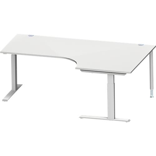 Schäfer Shop Genius Winkelschreibtisch MODENA FLEX 90°, C-Fuß-Rechteckrohr, B 2000 mm, Ansatz rechts,