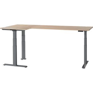 Schäfer Shop Genius Winkelschreibtisch Modena Flex, elektrisch höhenverstellbar, 90° Winkel beidseitig, B 2000 x T 1600 mm, Eiche/anthrazit Schäfer Shop Genius Winkelschreibtisch Modena Flex, elektrisch höhenverstellbar, 90° Winkel beidseitig, B 2000 x T 1600 mm, Eiche/anthrazit