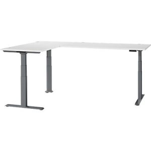 Schäfer Shop Genius Winkelschreibtisch Modena Flex, elektrisch höhenverstellbar, 90° Winkel beidseitig, B 2000 x T 2000 mm, weiß/anthrazit Schäfer Shop Genius Winkelschreibtisch Modena Flex, elektrisch höhenverstellbar, 90° Winkel beidseitig, B 2000 x T 2000 mm, weiß/anthrazit