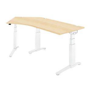 Schäfer Shop Genius Winkelschreibtisch PLANOVA ERGOSTYLE, elektrisch höhenverstellbar, 135° Winkel links, C-Fuß, B 2165 mm, Ahorn/weißalu Schäfer Shop Genius Winkelschreibtisch PLANOVA ERGOSTYLE, elektrisch höhenverstellbar, 135° Winkel links, C-Fuß, B 2165 mm, Ahorn/weißalu