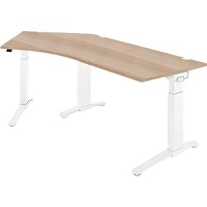 Schäfer Shop Genius Winkelschreibtisch PLANOVA ERGOSTYLE, elektrisch höhenverstellbar, 135° Winkel links, C-Fuß, B 2165 mm, Eiche/weiß Schäfer Shop Genius Winkelschreibtisch PLANOVA ERGOSTYLE, elektrisch höhenverstellbar, 135° Winkel links, C-Fuß, B 2165 mm, Eiche/weiß