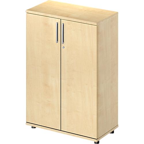 Schäfer Shop Pure Flügeltürenschrank Proplana, 3 Ordnerhöhen, Breite 800 mm, abschließbar, Ahorn-Dekor