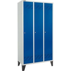 Schäfer Shop Pure Kleiderspind, 3 Abteile, Zylinderschloss, lichtgrau/enzianblau Schäfer Shop Pure Kleiderspind, 3 Abteile, Zylinderschloss, lichtgrau/enzianblau