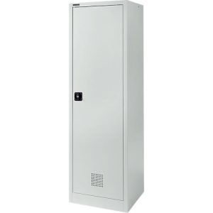 Schäfer Shop Pure Putzmittelschrank, abschließbar, B 600 x T 500 x H 1935 mm, Stahl, lichtgrau RAL 7035 Schäfer Shop Pure Putzmittelschrank, abschließbar, B 600 x T 500 x H 1935 mm, Stahl, lichtgrau RAL 7035