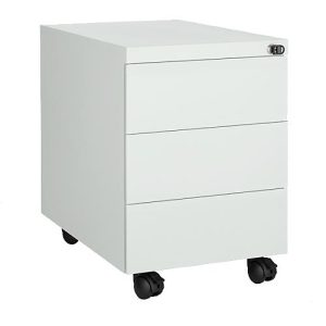 Schäfer Shop Pure Rollcontainer, 3 Schübe, seitliche Griffnut, B 390 x T 590 x H 550 mm, Stahl lichtgrau, abschließbar Schäfer Shop Pure Rollcontainer, 3 Schübe, seitliche Griffnut, B 390 x T 590 x H 550 mm, Stahl lichtgrau, abschließbar