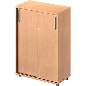 Schäfer Shop Pure Schiebetürenschrank Proplana, 3 Ordnerhöhen, Breite 800 mm, Höhe 1160 mm, Buche-Dekor Schäfer Shop Pure Schiebetürenschrank Proplana, 3 Ordnerhöhen, Breite 800 mm, Höhe 1160 mm, Buche-Dekor