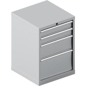 Schäfer Shop Pure Schubladenschrank 27-27, 4 Schubl., bis 200 kg, B 564 x T 572 x H 800 mm, weißaluminium/weißaluminium Schäfer Shop Pure Schubladenschrank 27-27, 4 Schubl., bis 200 kg, B 564 x T 572 x H 800 mm, weißaluminium/weißaluminium