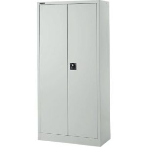 Schäfer Shop Pure Stahlschrank, aus Stahl, 4 Böden, 5 OH, abschließbar, B 950 x T 400 x H 1935 mm, Lichtgrau RAL 7035 Schäfer Shop Pure Stahlschrank, aus Stahl, 4 Böden, 5 OH, abschließbar, B 950 x T 400 x H 1935 mm, Lichtgrau RAL 7035