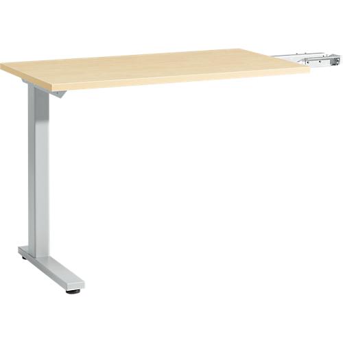 Schäfer Shop Select Anbautisch Start Off, f. T-Fuß, rechteckig, B 1000 x T 600 x H 735 mm, ahorn