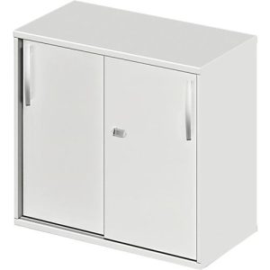 Schäfer Shop Select Ansatz-/Aufsatz-Schiebetürenschrank LOGIN, 2 Ordnerhöhen, B 800 x T 420 x H 726 mm, lichtgrau/lichtgrau Schäfer Shop Select Ansatz-/Aufsatz-Schiebetürenschrank LOGIN, 2 Ordnerhöhen, B 800 x T 420 x H 726 mm, lichtgrau/lichtgrau