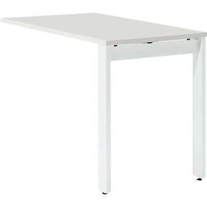 Schäfer Shop Select Ansatztisch LOGIN, 4-Fuß, B 1000 x T 600 x H 740 mm, weiß/verkehrsweiß Schäfer Shop Select Ansatztisch LOGIN, 4-Fuß, B 1000 x T 600 x H 740 mm, weiß/verkehrsweiß