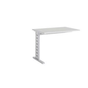 Schäfer Shop Select Ansatztisch Moxxo IQ, Rechteck, C-Fuß, B 1000 x T 600 x H 735 mm, lichtgrau Schäfer Shop Select Ansatztisch Moxxo IQ, Rechteck, C-Fuß, B 1000 x T 600 x H 735 mm, lichtgrau