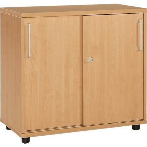 Schäfer Shop Select Anstellschiebetürenschrank, aus Holz, 2 Fachböden, B 800 mm x T 421 x H 750 mm, Buche Schäfer Shop Select Anstellschiebetürenschrank, aus Holz, 2 Fachböden, B 800 mm x T 421 x H 750 mm, Buche