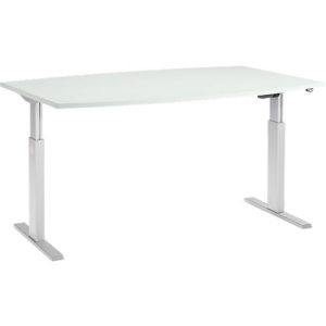 Schäfer Shop Select Besprechungstisch ERGO-T, elektrisch höhenverstellbar, Boot, T-Fuß, B 2000 x T 1000 x H 725-1185 mm, lichtgrau/weißaluminium Schäfer Shop Select Besprechungstisch ERGO-T, elektrisch höhenverstellbar, Boot, T-Fuß, B 2000 x T 1000 x H 725-1185 mm, lichtgrau/weißaluminium