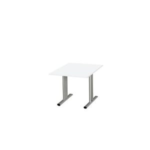 Schäfer Shop Select Besprechungstisch Planova Basic, Quadrat, T-Fuß, B 1000 x T 1000 x H 717 mm, weiß/weißaluminium RAL 9006 Schäfer Shop Select Besprechungstisch Planova Basic, Quadrat, T-Fuß, B 1000 x T 1000 x H 717 mm, weiß/weißaluminium RAL 9006
