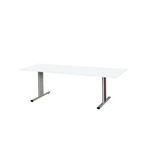 Schäfer Shop Select Besprechungstisch Planova Basic, Rechteck, T-Fuß, B 2000 x T 800 x H 717 mm, weiß/weißaluminium RAL 9006 Schäfer Shop Select Besprechungstisch Planova Basic, Rechteck, T-Fuß, B 2000 x T 800 x H 717 mm, weiß/weißaluminium RAL 9006