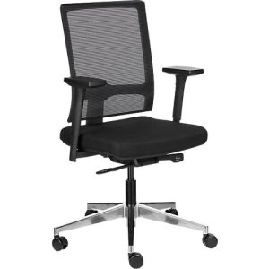 Schäfer Shop Select Bürostuhl NET MATIC, mit Armlehnen, Auto-Synchronmechanik, Muldensitz, Netzrücken, schwarz/alusilber Schäfer Shop Select Bürostuhl NET MATIC, mit Armlehnen, Auto-Synchronmechanik, Muldensitz, Netzrücken, schwarz/alusilber