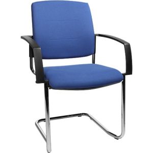 Schäfer Shop Select Freischwinger SSI Proline Visit P2, ergonomisch, Armlehnen, stapelbar bis 4 Stück, Stahl & Stoffbezug, B 480 x T 480 x H 480 mm, alusilber/blau Schäfer Shop Select Freischwinger SSI Proline Visit P2, ergonomisch, Armlehnen, stapelbar bis 4 Stück, Stahl & Stoffbezug, B 480 x T 480 x H 480 mm, alusilber/blau