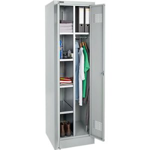 Schäfer Shop Select Garderobenschrank MSG 18505i, Stahl, Drehriegelverschluss, B 530 x T 500 x H 1800 mm Schäfer Shop Select Garderobenschrank MSG 18505i, Stahl, Drehriegelverschluss, B 530 x T 500 x H 1800 mm