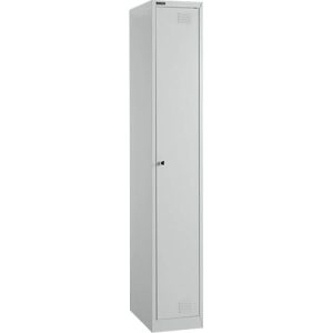 Schäfer Shop Select Garderobenspind, 1 Abteil, 1-türig, 4 Einlegeböden, B 300 x T 457 x H 1800 mm, Qualitätsfeinblech, abschließbar Schäfer Shop Select Garderobenspind, 1 Abteil, 1-türig, 4 Einlegeböden, B 300 x T 457 x H 1800 mm, Qualitätsfeinblech, abschließbar