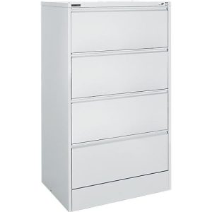Schäfer Shop Select Hängeregistraturschrank MS iCONOMY, Stahl, 2-bahnig, geschlossene Wanne, B 780 mm, lichtgrau RAL 7035