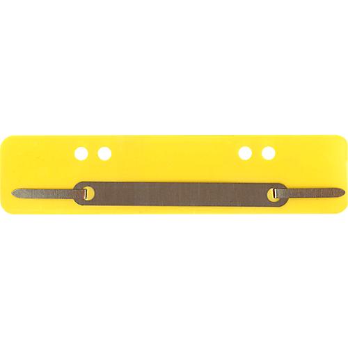 Schäfer Shop Select Heftstreifen, Polypropylen, gelb, DIN A5, Metall-Deckleiste
