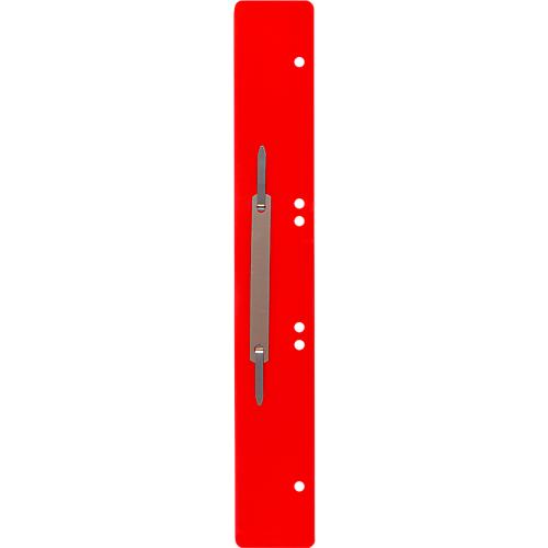 Schäfer Shop Select Heftstreifen, Polypropylen, rot, DIN A4, Metall-Deckleiste