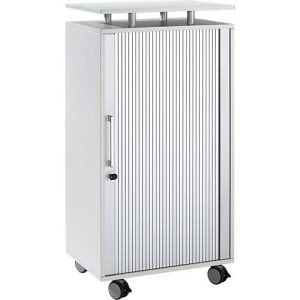 Schäfer Shop Select Hochcontainer, mit Rollen, abschließbar, B 600 x T 420 x H 1178 mm, lichtgrau Schäfer Shop Select Hochcontainer, mit Rollen, abschließbar, B 600 x T 420 x H 1178 mm, lichtgrau