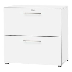 Schäfer Shop Select HR-Schrank Start Off, 2 OH, abschließbar, B 800 x T 420 x H 788 mm, Holz, weiß/weiß Schäfer Shop Select HR-Schrank Start Off, 2 OH, abschließbar, B 800 x T 420 x H 788 mm, Holz, weiß/weiß