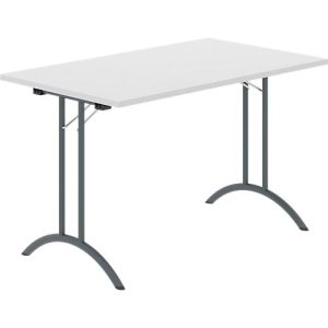 Schäfer Shop Select Klapptisch, Rechteck, Doppel-T-Fußgestell, Spezial-Klappbeschlag & Bodenausgleich, B 1200 x T 700 x H 720 mm, lichtgrau/anthrazit Schäfer Shop Select Klapptisch, Rechteck, Doppel-T-Fußgestell, Spezial-Klappbeschlag & Bodenausgleich, B 1200 x T 700 x H 720 mm, lichtgrau/anthrazit