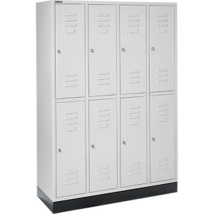 Schäfer Shop Select Kleiderspind, 4 x2 Abteile., m. Sockel, Zylinderschloss, Tür lichtgrau Schäfer Shop Select Kleiderspind, 4 x2 Abteile., m. Sockel, Zylinderschloss, Tür lichtgrau