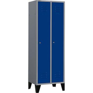 Schäfer Shop Select Kleiderspind mit Füßen, Zylinderschloss, hellsilber/blau Schäfer Shop Select Kleiderspind mit Füßen, Zylinderschloss, hellsilber/blau