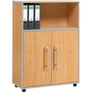 Schäfer Shop Select Kombischrank Moxxo IQ, Holz, 2 Flügeltüren, 1 offenes Fach, 3 OH, B 801 x T 362 x H 1115 mm, Buche-Dekor Schäfer Shop Select Kombischrank Moxxo IQ, Holz, 2 Flügeltüren, 1 offenes Fach, 3 OH, B 801 x T 362 x H 1115 mm, Buche-Dekor