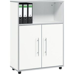 Schäfer Shop Select Kombischrank Moxxo IQ, Holz, 2 Flügeltüren, 1 offenes Fach, 3 OH, B 801 x T 362 x H 1115 mm, weiß Schäfer Shop Select Kombischrank Moxxo IQ, Holz, 2 Flügeltüren, 1 offenes Fach, 3 OH, B 801 x T 362 x H 1115 mm, weiß