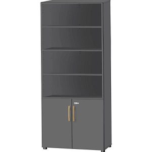 Schäfer Shop Select Kombischrank Start Off Wood, 6 OH, abschließbar, B 800 x T 420 x H 2240 mm, Holz, graphit Schäfer Shop Select Kombischrank Start Off Wood, 6 OH, abschließbar, B 800 x T 420 x H 2240 mm, Holz, graphit