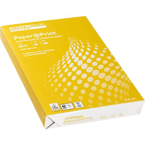 Schäfer Shop Select Kopierpapier Paper@Print, DIN A3, 80 g/m², weiß, 1 Paket = 500 Blatt
